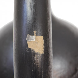 Szépséghibás kettlebell fekete vas 28 kg