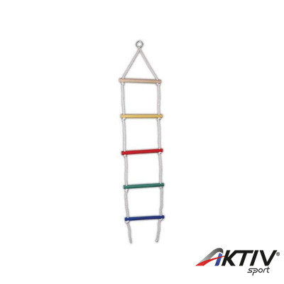 Színes kötéllétra fa 135 cm