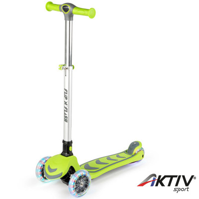 Négykerekű roller Amaya Flip and Flash zöld