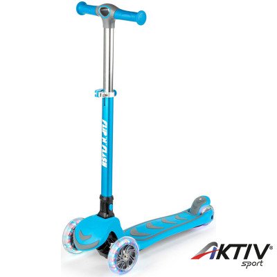 Négykerekű roller Amaya Flip and Flash kék