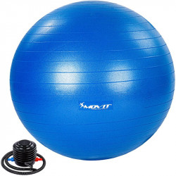 Gimnasztikai labda pumpával MOVIT 85 cm kék Fitness MOVIT