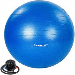 Gimnasztikai labda pumpával MOVIT 85 cm kék Fitness MOVIT
