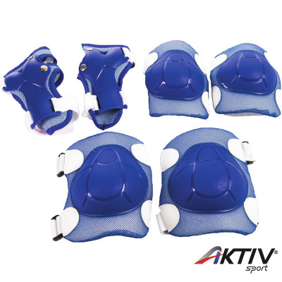 Térd, könyök és csuklóvédő szett Amaya kék