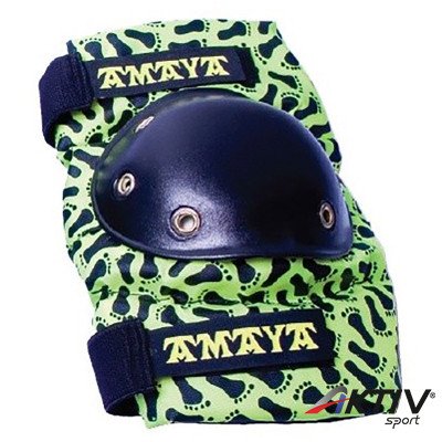 Térdvédő szett Amaya fekete-zöld