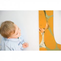 Magasság mérő akril tükör Amaya zsiráf mintájú