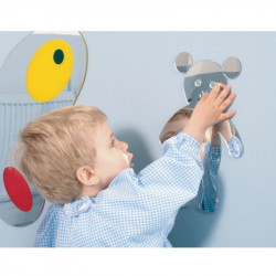 Akril tükör Amaya maci mintájú 30x20x0,2 cm