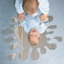 Akril tükör Amaya víz csepp formájú 60x60x0,3 cm