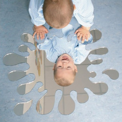 Akril tükör Amaya víz csepp formájú 60x60x0,3 cm