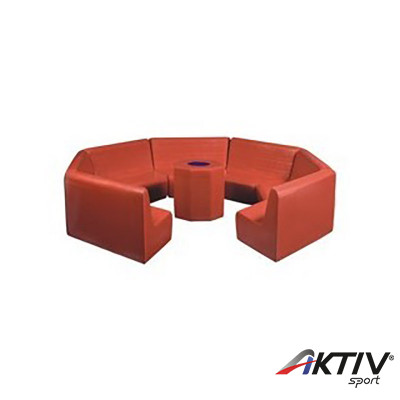 Kerek óvodai szivacs bútor szett gyerekeknek Amaya