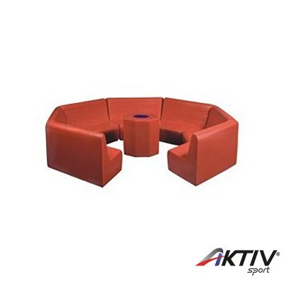 Kerek óvodai szivacs bútor szett gyerekeknek Amaya