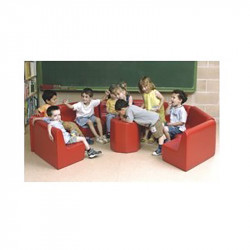 Kerek óvodai szivacs bútor szett gyerekeknek Amaya