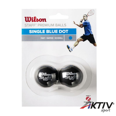 Squash labda Wilson Staff kék 2 db