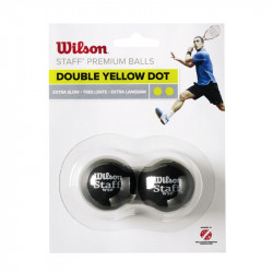 Squash labda Wilson Staff 2 sárga pöttyös 2 db Sportszer Wilson