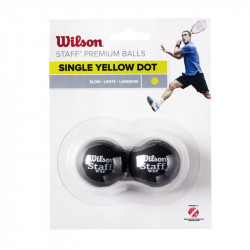 Squash labda Wilson Staff sárga 2 db Sportszer Wilson
