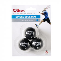 Squash labda Wilson Staff kék 3 db Sportszer Wilson