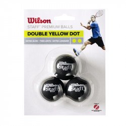 Squash labda Wilson Staff 2 sárga pöttyös 3 db Sportszer Wilson