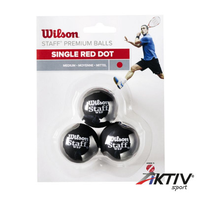 Squash labda Wilson Staff piros 3 db