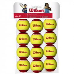 Teniszlabda Wilson Starter sárga-piros 12 db Sportszer Wilson