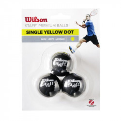 Squash labda Wilson Staff sárga 3 db Sportszer Wilson