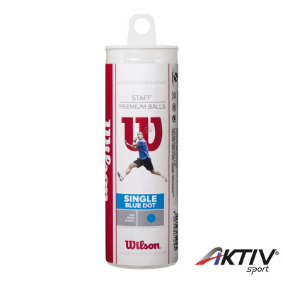 Squash labda Wilson Staff kék csőben 3 db