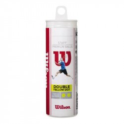Squash labda Wilson Staff 2 sárga pöttyös csőben 3 db Sportszer Wilson
