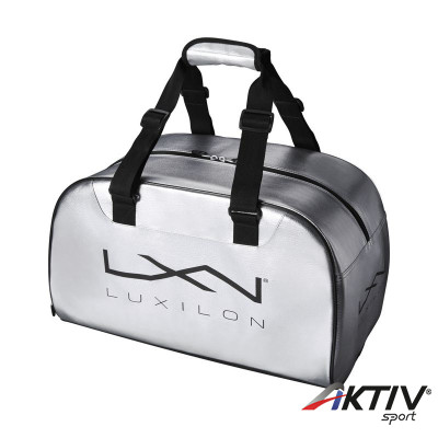 Sporttáska Wilson Luxilon ezüst-fekete