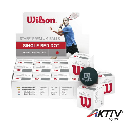 Squash labda Wilson Staff piros