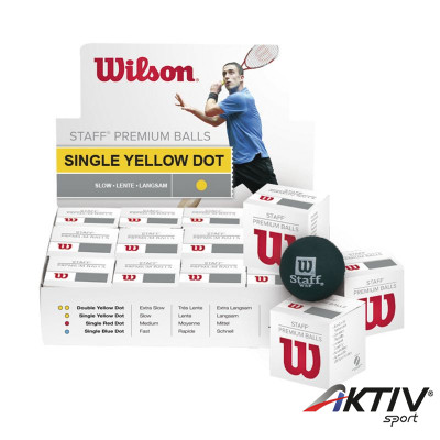 Squash labda Wilson Staff sárga