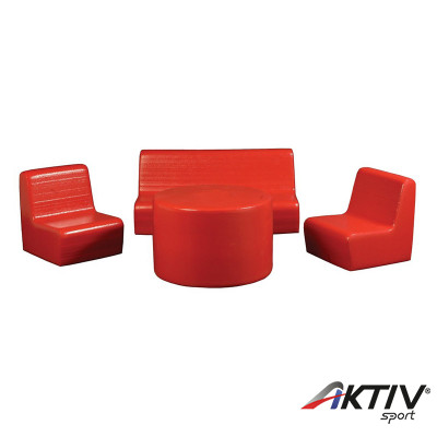 Óvodai szivacs asztal székekkel gyerekeknek Amaya