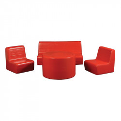 Óvodai szivacs asztal székekkel gyerekeknek Amaya Játék Amaya