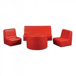 Óvodai szivacs asztal székekkel gyerekeknek Amaya Játék Amaya