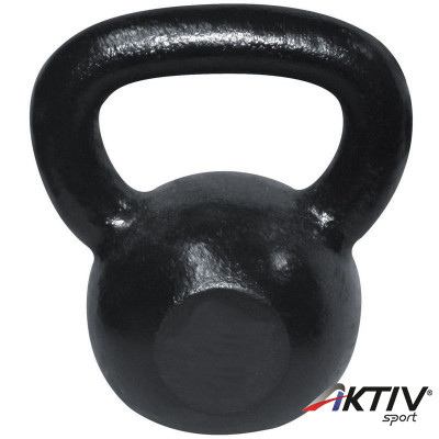 Szépséghibás kettlebell Robust fekete vas 8 kg