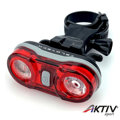 Lámpa hátsó Velotech villogó 2x0,5W