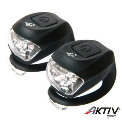 Lámpa Velotech 2LED villogó fekete