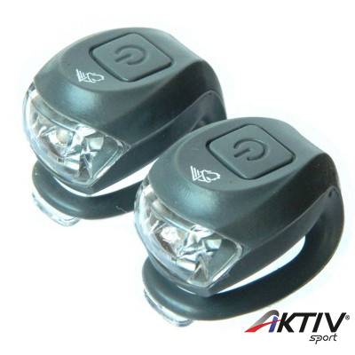 Lámpa Velotech 2LED villogó szürke