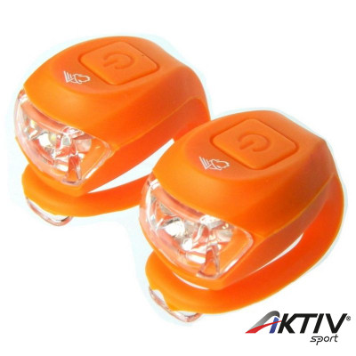 Lámpa Velotech 2LED villogó narancs