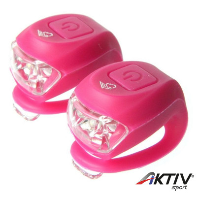 Lámpa Velotech 2LED villogó magenta