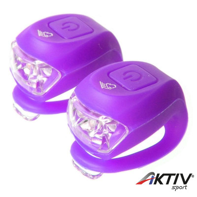 Lámpa Velotech 2LED villogó lila
