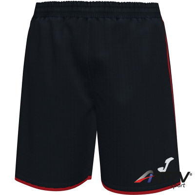 Röplabda rövidnadrág Joma Liga unisex fekete-piros LX