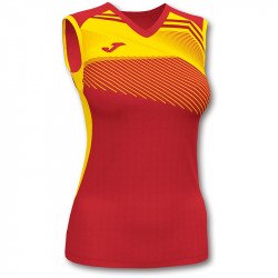 Röplabda mez Joma Supernova II női ujjatlan piros-sárga Röplabda mezek Joma