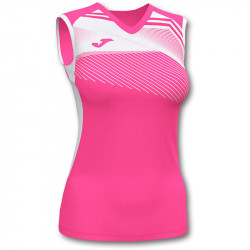 Röplabda mez Joma Supernova II női ujjatlan rózsaszín-fehér XL Röplabda mezek Joma