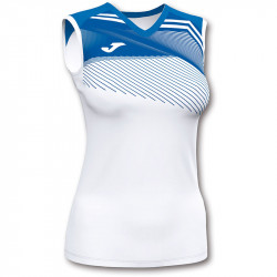 Röplabda mez Joma Supernova II női ujjatlan fehér-kék XL Röplabda mezek Joma