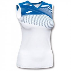 Röplabda mez Joma Supernova II női ujjatlan fehér-kék XL Röplabda mezek Joma