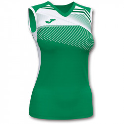 Röplabda mez Joma Supernova II női ujjatlan zöld-fehér XL Röplabda mezek Joma