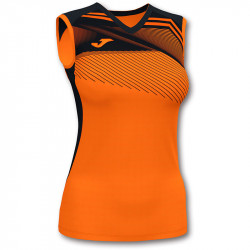 Röplabda mez Joma Supernova II női ujjatlan narancssárga-fekete XL Röplabda mezek Joma