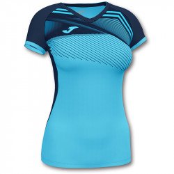 Röplabda mez Joma Supernova II női rövid ujjú türkizkék-sötétkék XL Röplabda mezek Joma