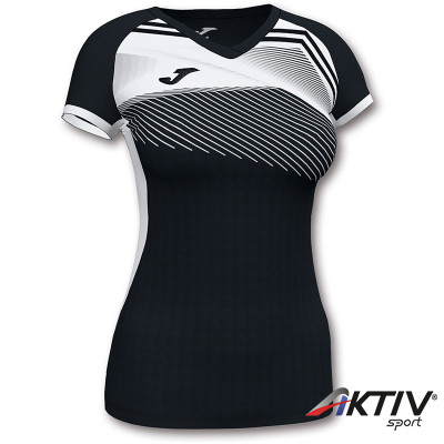 Röplabda mez Joma Supernova II női rövid ujjú fekete-fehér XL