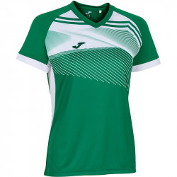 Röplabda mez Joma Supernova II női rövid ujjú zöld-fehér XL Röplabda mezek Joma