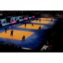 Judo szőnyeg 200x100x6 cm zöld IJF Approved