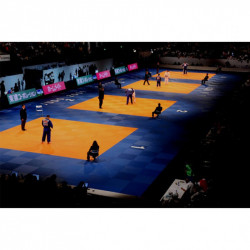 Judo szőnyeg 200x100x6 cm zöld IJF Approved